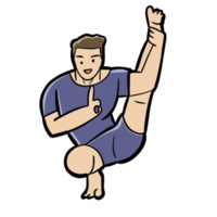 Yoga excercise pose png