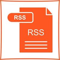 icono de vector de rss