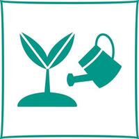 icono de vector de planta en crecimiento