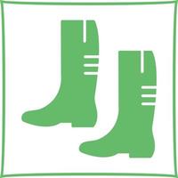 icono de vector de botas de jardinería