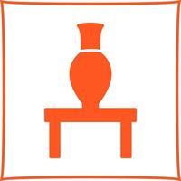 Vase Exhibit Vector Icon