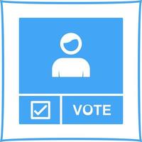 icono de vector de banner de candidato