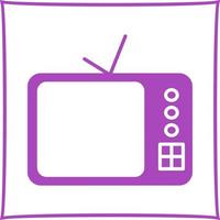 icono de vector de televisor