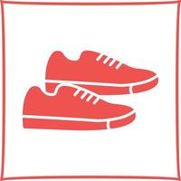 icono de vector de zapatillas