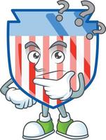 USA stripes shield icon design vector