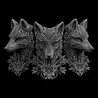 A wolf illustration captures the essence of the majestic and fierce creature, often featuring its piercing gaze, sleek fur, and powerful build vector