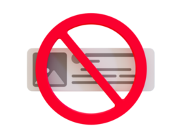 3d minimal content not allowed icon. Unauthorized, Violent, Inappropriate Negative, Forbidden, Restricted, Limited, Danger, Not permitted content symbol.  3d illustration. png