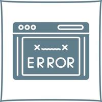 icono de vector de código de error