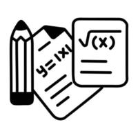 Trendy Maths Notes vector