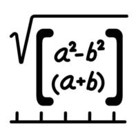 Trendy Math Equation vector