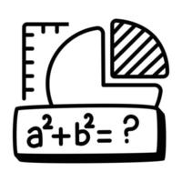 de moda matemáticas diagrama vector