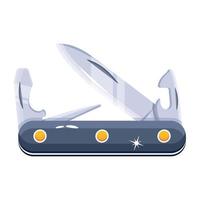 Trendy Swiss Knife vector