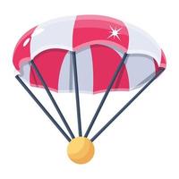 Trendy Parachute Concepts vector