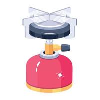 Trendy Stove Cylinder vector