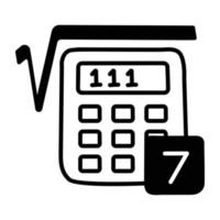 Trendy Math Calculations vector