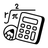 Trendy Equation Calculation vector
