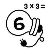 Trendy Math Solution vector