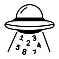 Trendy UFO Concepts vector