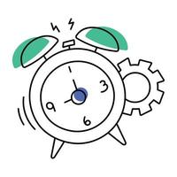 Trendy Time Management vector