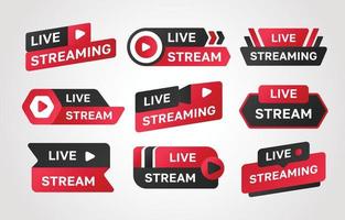 Live  Streaming Badge vector