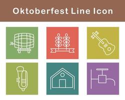 Oktoberfest vector icono conjunto
