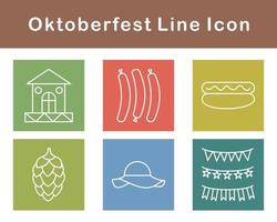 Oktoberfest vector icono conjunto