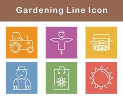 jardinería vector icono conjunto