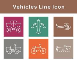 Vehicles Vector Icon Set