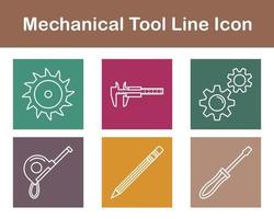 mecánico herramienta vector icono conjunto