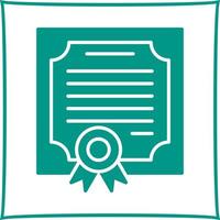 icono de vector de certificado