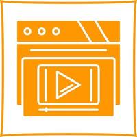 icono de vector de reproductor de video