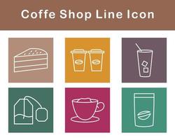 Coffe Shop Vector Icon Set