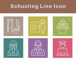 Schooling Vector Icon Set