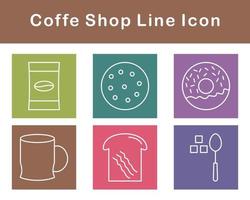 Coffe Shop Vector Icon Set