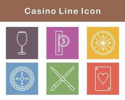 casino vector icono conjunto