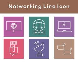 Networking Vector Icon Set