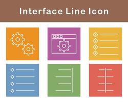 interfaz vector icono conjunto