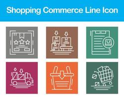 compras comercio vector icono conjunto