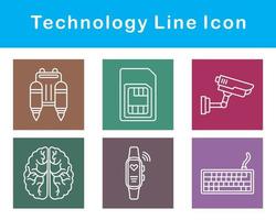 tecnología vector icono conjunto