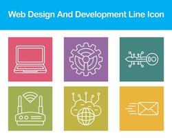 Web Design And Development Vector Icon Set