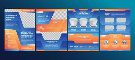 Generic Company Profile Design Template vector