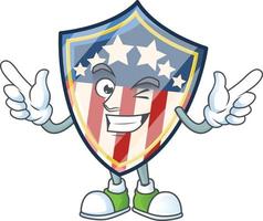 Clásico proteger insignias Estados Unidos icono diseño vector