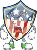 Clásico proteger insignias Estados Unidos icono diseño vector