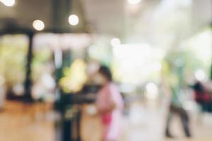 Abstract blurred light table in coffee shop and cafe with bokeh background. product display template. photo