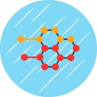 Molecular Structure Vector Icon Design