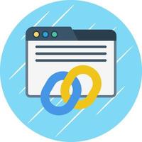 Backlinks Vector Icon Design