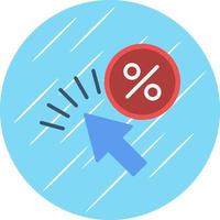 Click Through Rate Vector Icon Design