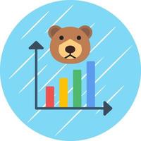 Bear Market Vector Icon Design