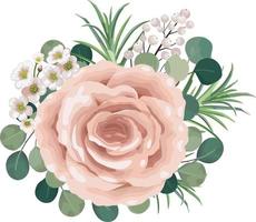 beautiful wedding flowers vector