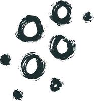 paint brush strokes spots dots vector